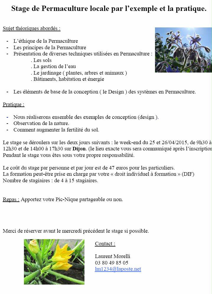 stage permaculture avril 2015